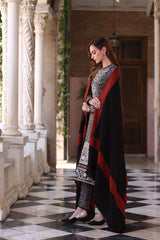 3-PC Unstitched Printed Khaddar Noor By Saadia Asad | Noir Safari