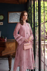 3-PC Unstitched Schiffli Embroidered Lawn Noor By saadia Asad | D3- Blush Pink