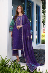 CRS4-26 | 3PC Unstitched Suit Embroidered Lawn Collection Reem By Charizma