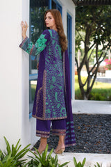 CRS4-26 | 3PC Unstitched Suit Embroidered Lawn Collection Reem By Charizma