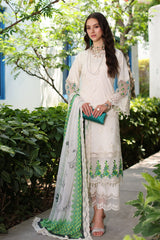 CRS4-24 | 3PC Unstitched Suit Embroidered Lawn Collection Reem By Charizma