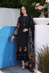 CRS4-19 | 3PC Unstitched Suit Embroidered Lawn Collection Reem By Charizma