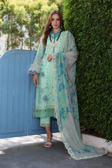 CRS4-22 | 3PC Unstitched Suit Embroidered Lawn Collection Reem By Charizma