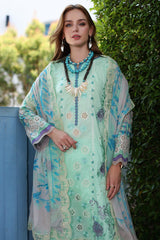 CRS4-22 | 3PC Unstitched Suit Embroidered Lawn Collection Reem By Charizma