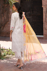 CCS-4-20 | 3PC Unstitched Suit Embroidered Lawn Combination By Charizma