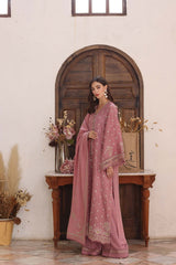 3-PC Unstitched Printed Khaddar Noor By Saadia Asad | Aveline