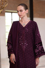 3-PC Unstitched Printed Khaddar Noor By Saadia Asad | Damson