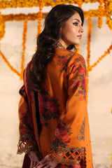 CMW4-7 | 3Pc Unstitched Suit Winter Emb Printed Acrylic Viscose Miraas By Charizma