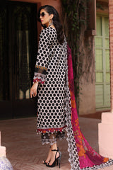 CCS-4-21 | 3PC Unstitched Suit Embroidered Lawn Combination By Charizma