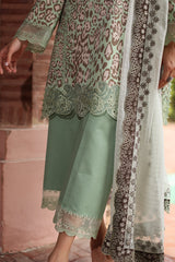 CCS-4-26 | 3PC Unstitched Suit Embroidered Lawn Combination By Charizma