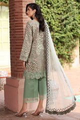 CCS-4-26 | 3PC Unstitched Suit Embroidered Lawn Combination By Charizma
