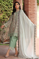 CCS-4-26 | 3PC Unstitched Suit Embroidered Lawn Combination By Charizma