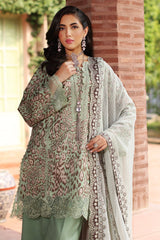 CCS-4-26 | 3PC Unstitched Suit Embroidered Lawn Combination By Charizma