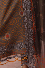 CCS-4-27 | 3PC Unstitched Suit Embroidered Lawn Combination By Charizma
