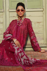 CCS-4-23 | 3PC Unstitched Suit Embroidered Lawn Combination By Charizma