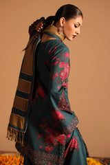 CMW4-1 | 3Pc Unstitched Suit Winter Emb Printed Acrylic Viscose Miraas By Charizma