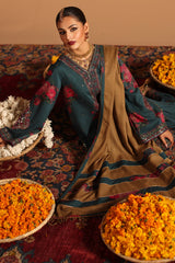 CMW4-1 | 3Pc Unstitched Suit Winter Emb Printed Acrylic Viscose Miraas By Charizma