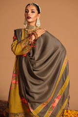 CMW4-5 | 3Pc Unstitched Suit Winter Emb Printed Acrylic Viscose Miraas By Charizma