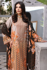 CRB4-01 | 3-PC Unstitched Printed Lawn with Rang-E-Bahar By Charizma