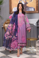 CRB4-02 | 3-PC Unstitched Printed Lawn with Rang-E-Bahar By Charizma