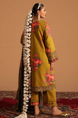 CMW4-5 | 3Pc Unstitched Suit Winter Emb Printed Acrylic Viscose Miraas By Charizma