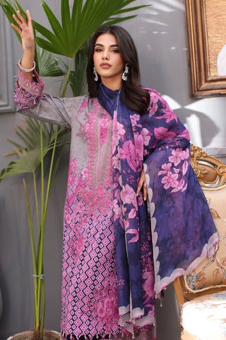 CRB4-02 | 3-PC Unstitched Printed Lawn with Rang-E-Bahar By Charizma