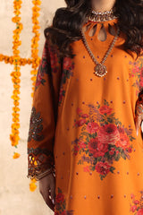 CMW4-7 | 3Pc Unstitched Suit Winter Emb Printed Acrylic Viscose Miraas By Charizma