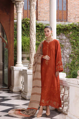 3-PC Unstitched Printed Khaddar Noor By Saadia Asad | Rustique