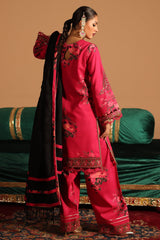 CMW4-6 | 3Pc Unstitched Suit Winter Emb Printed Acrylic Viscose Miraas By Charizma