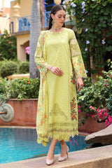 CRS4-18 | 3PC Unstitched Embroidered Lawn Reem By Charizma