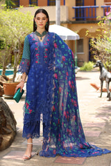 CRS4-23 | 3PC Unstitched Suit Embroidered Lawn Collection Reem By Charizma