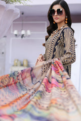 CRB4-04 | 3-PC Unstitched Printed Lawn with Rang-E-Bahar By Charizma