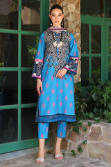 PM4-34 | 3PC Unstitched Printed Lawn Print Melody By Charizma