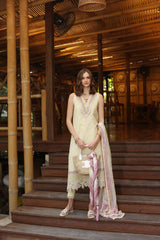 Unstitched 3-PC Eid Luxe PrintedKari By Saadia Asad | D1-A