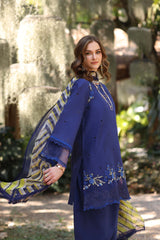 Unstitched 3-PC Eid Luxe PrintedKari By Saadia Asad | D1-A
