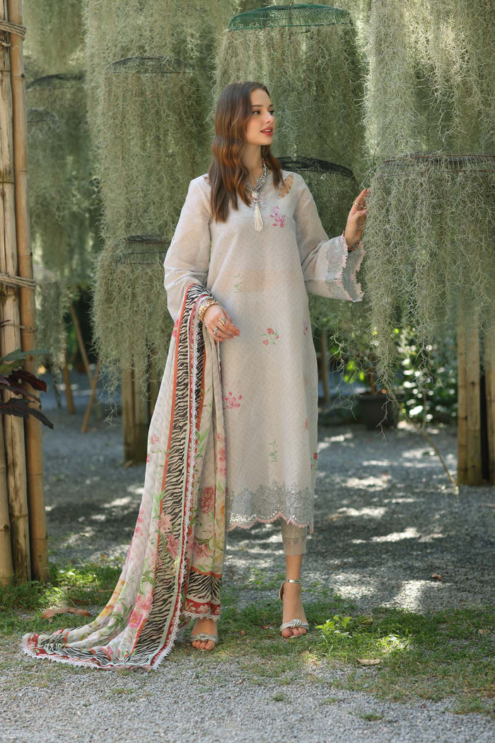 Unstitched 3-PC Eid Luxe PrintedKari By Saadia Asad | D1-A