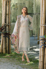 Unstitched 3-PC Eid Luxe PrintedKari By Saadia Asad | D1-A