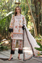 Unstitched 3-PC Eid Luxe PrintedKari By Saadia Asad | D1-A