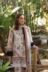Unstitched 3-PC Eid Luxe PrintedKari By Saadia Asad | D1-A