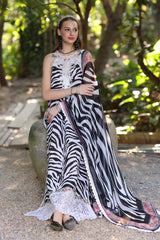 Unstitched 3-PC Eid Luxe PrintedKari By Saadia Asad | D1-A