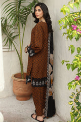 CVW4-07 | 3Pc Unstitched Suit Winter Embroidered Linen Shawl Virsa By Charizma