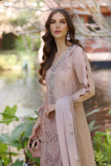 Unstitched 3-PC Lawn Eid Luxury Handwork Laserkari Noor By Saadia Asad D6-B