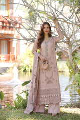 Unstitched 3-PC Lawn Eid Luxury Handwork Laserkari Noor By Saadia Asad D6-B