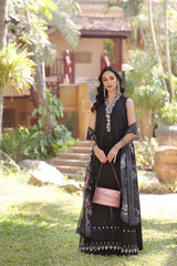 Unstitched 3-PC Lawn Eid Luxury Handwork Laserkari Noor By Saadia Asad D6-A