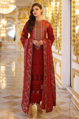 CT5-02 | 3Pc Unstitched Suit Premium Chiffli Collection Eid Edition Tabeer By Charizma