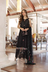 Unstitched 3-PC Lawn Eid Luxury Handwork Laserkari Noor By Saadia Asad D4-A