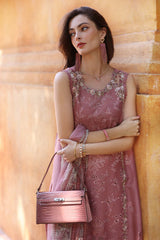 Unstitched 3-PC Lawn Eid Luxury Handwork Laserkari Noor By Saadia Asad D10-B