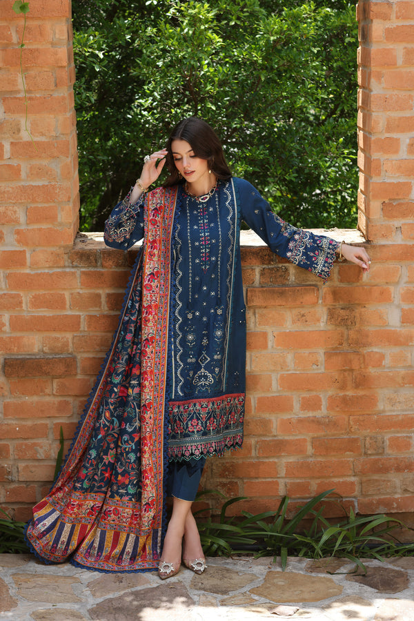 D5 - Winter Luxury Shawls 23 Noor by Sadia Asad