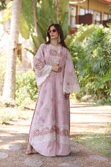Unstitched 3-PC Lawn Eid Luxury Handwork Laserkari Noor By Saadia Asad D8-A