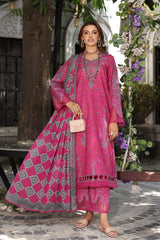 CP5-03 | 3Pc Unstitched Suit Printed Lawn Collection Vol-01 C-Print By Charizma
